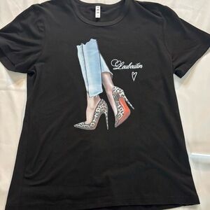 Source Unknown Black and Brown Short Sleeve Tee